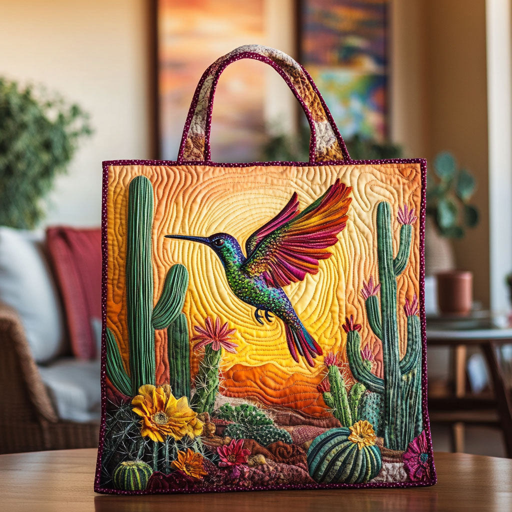 Hummingbird Artisan LT2011013CL Quilted Tote Bag