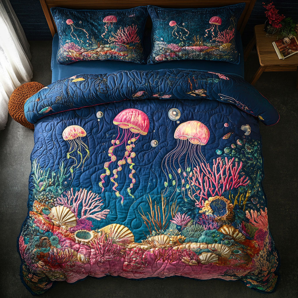 Jellyfish Garden CP0406019CL Duvet Cover Set