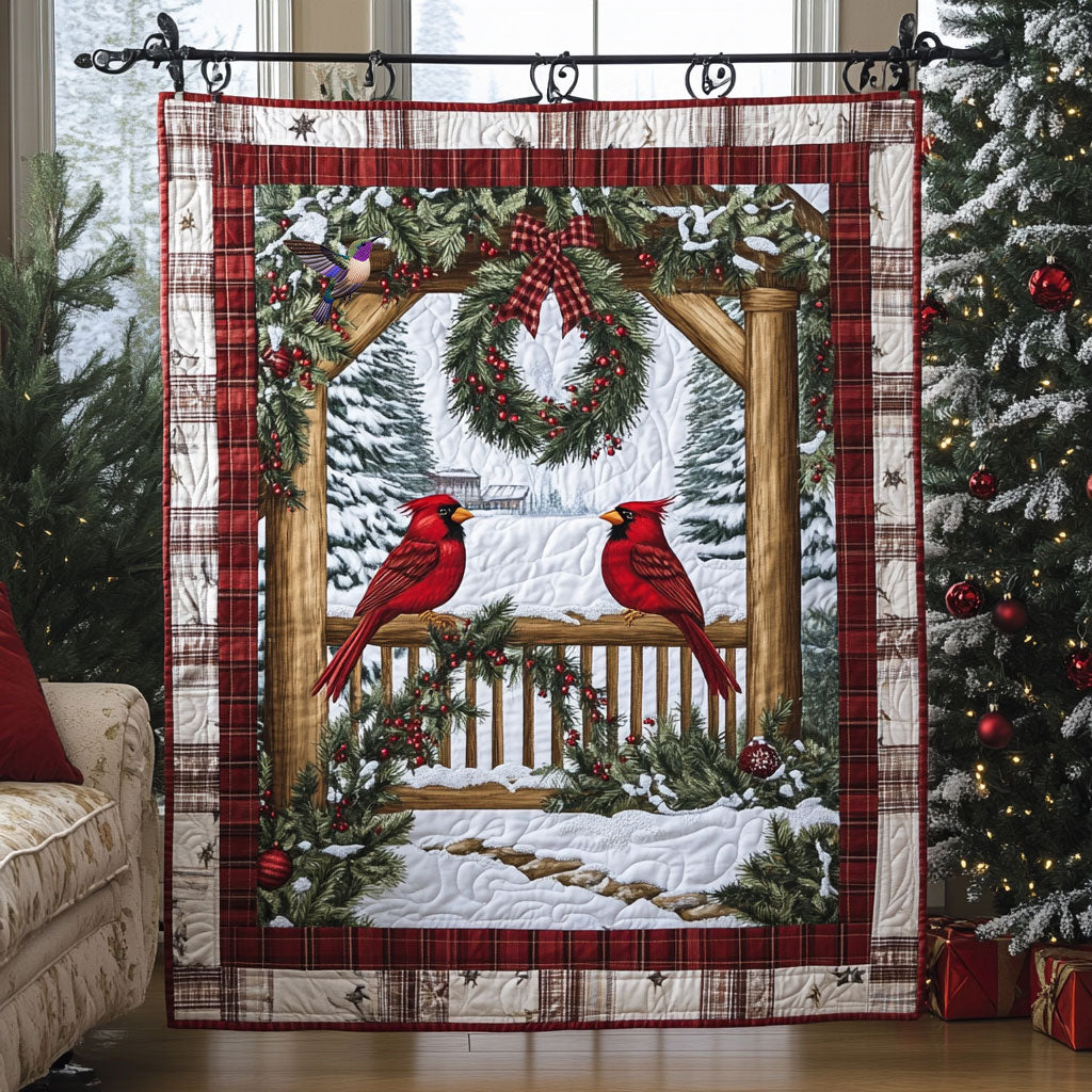 Gorgeous Cardinals WU1710017CL Quilt