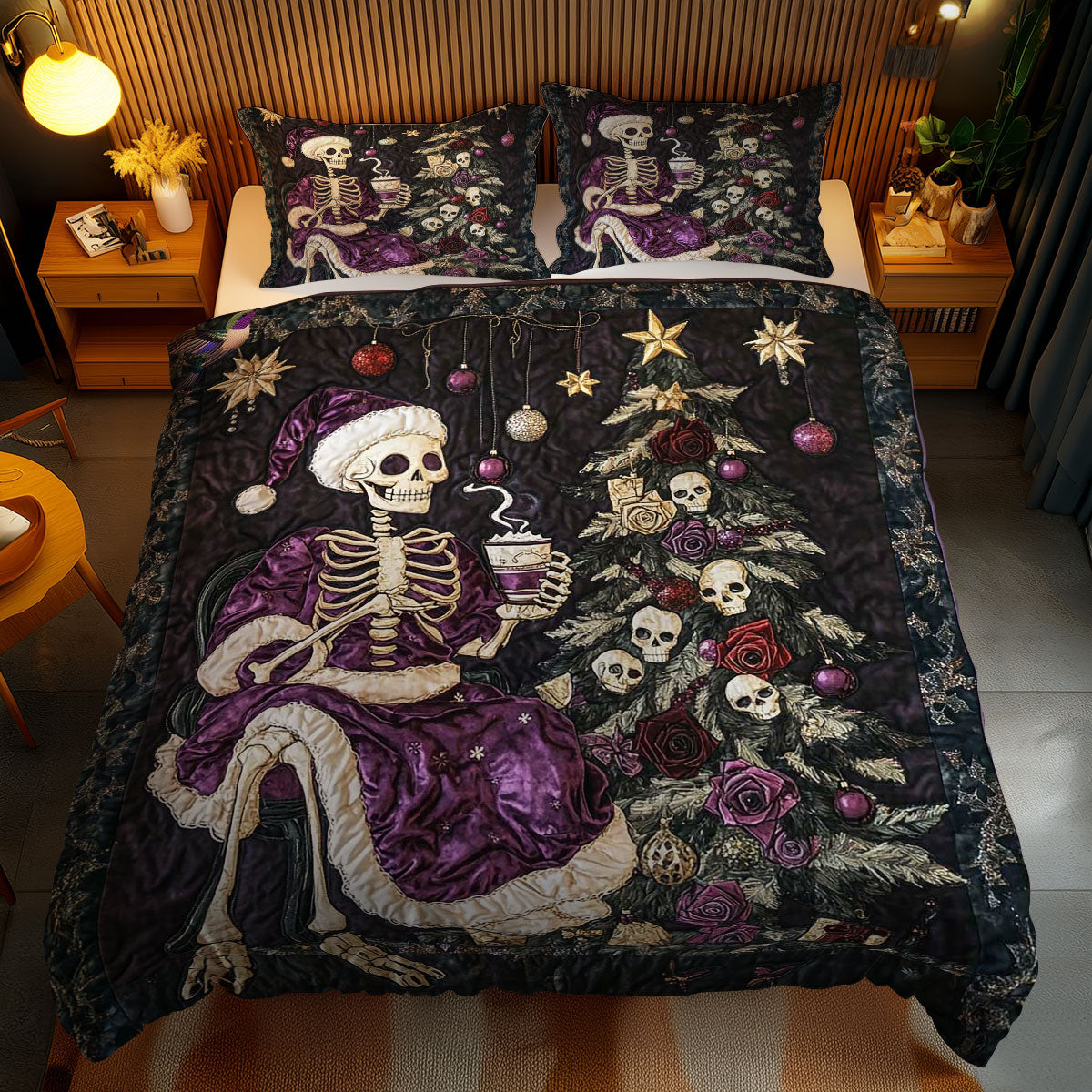 Skeleton Xmas Magic WN1911059CL Duvet Cover Set