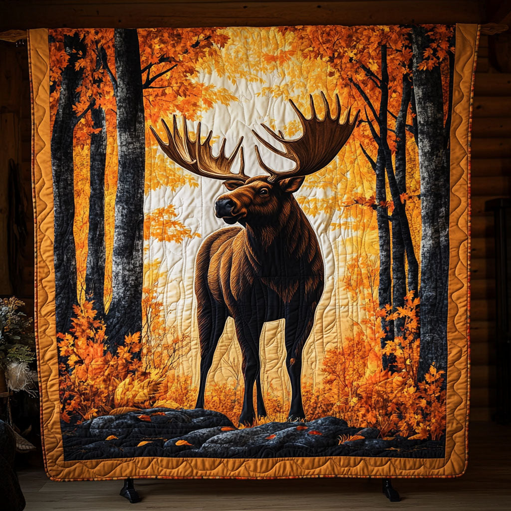 Golden Stag Autumn WY1108007CL Quilt