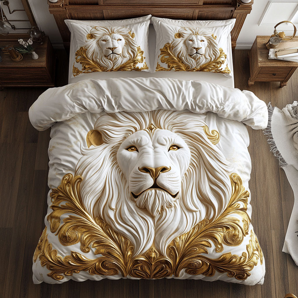 Majestic White Lion WY2402025CL Duvet Cover Set