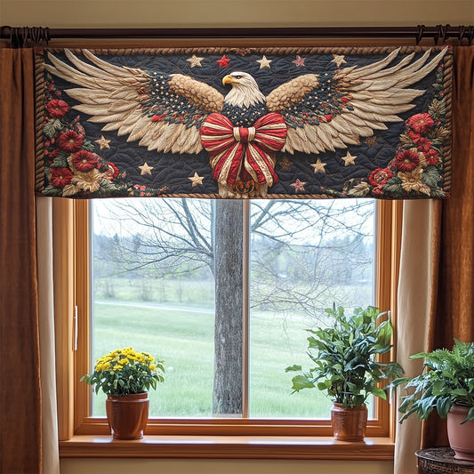 Bald Eagle Blessing WN1206005CL Quilted Valance