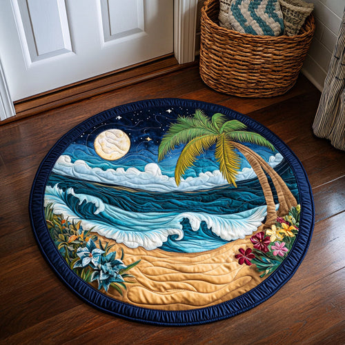 Wave Beach WX2105047CL Quilted Round Mat