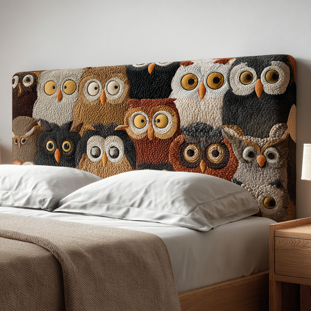 Owl XR2412011CL Quilted Headboard Slipcover