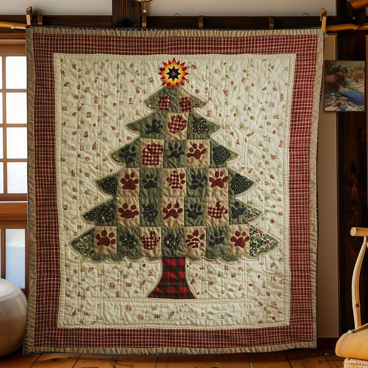 Cozy Christmas Paws WN0511033CL Quilt
