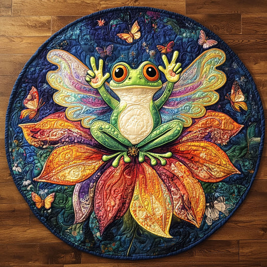 Frog Radiance WN1106057CL Quilted Round Mat