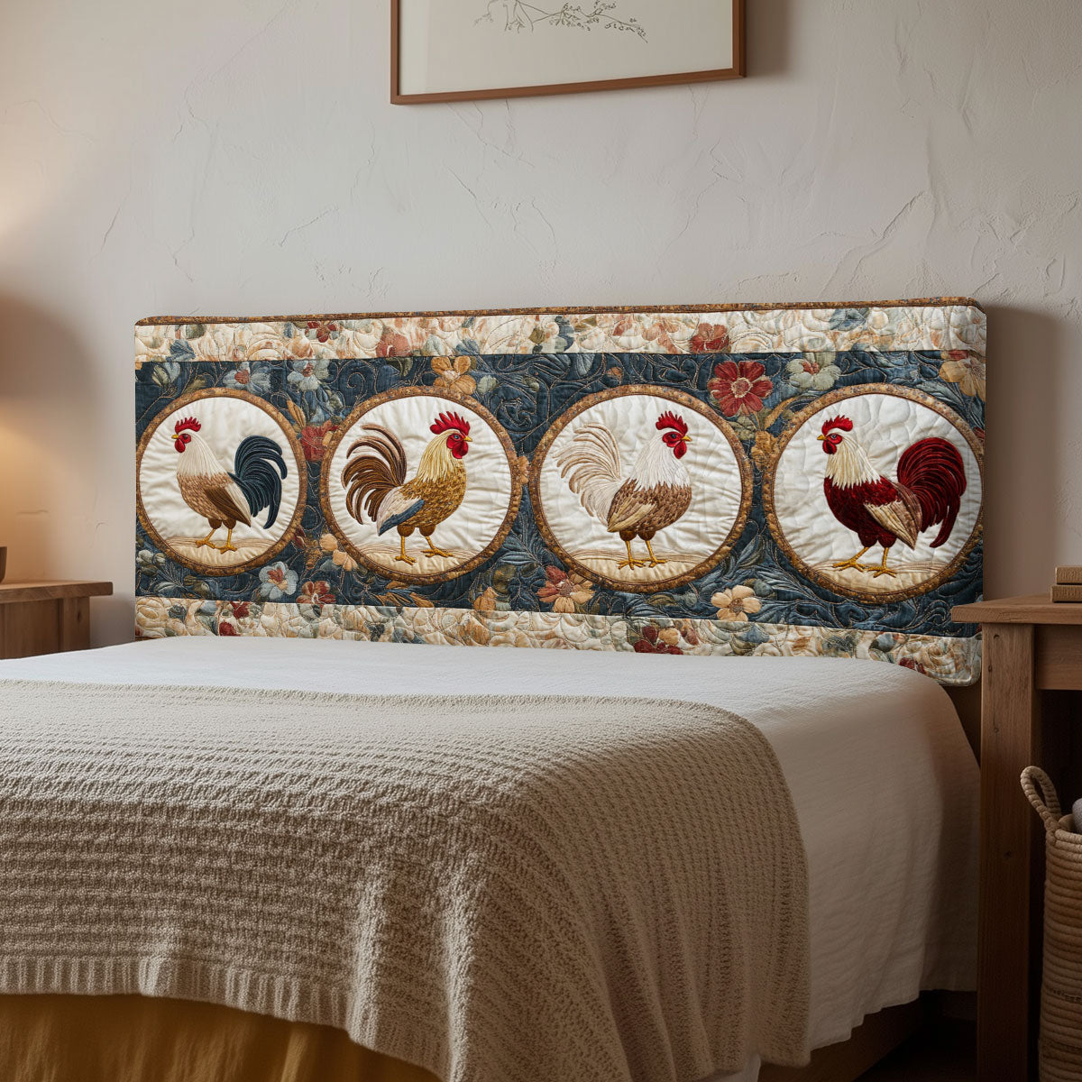 Country Rooster CP2012001CL Quilted Headboard Slipcover
