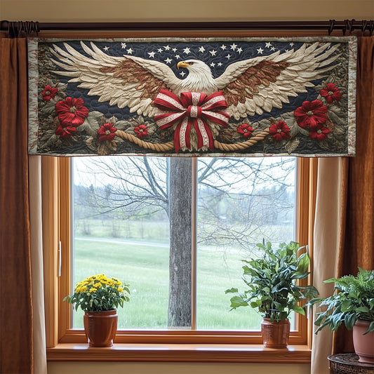 Bald Eagle Heritage WN1206021CL Quilted Valance