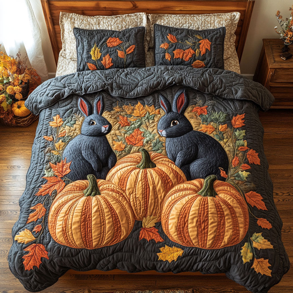 The Black Rabbits Pumpkin WY2208030CL Duvet Cover Set
