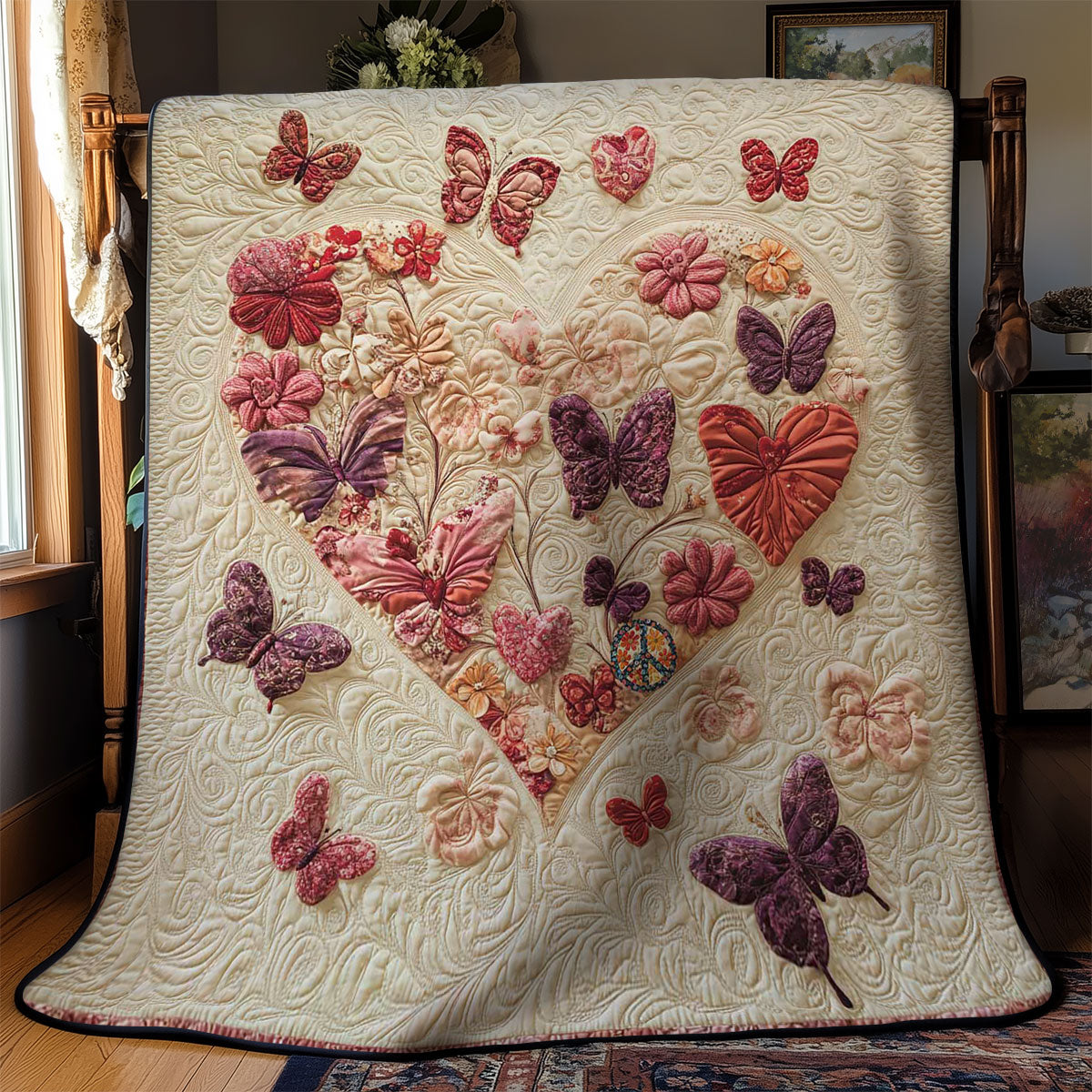 Loving Butterflies WN0712012CL Quilt