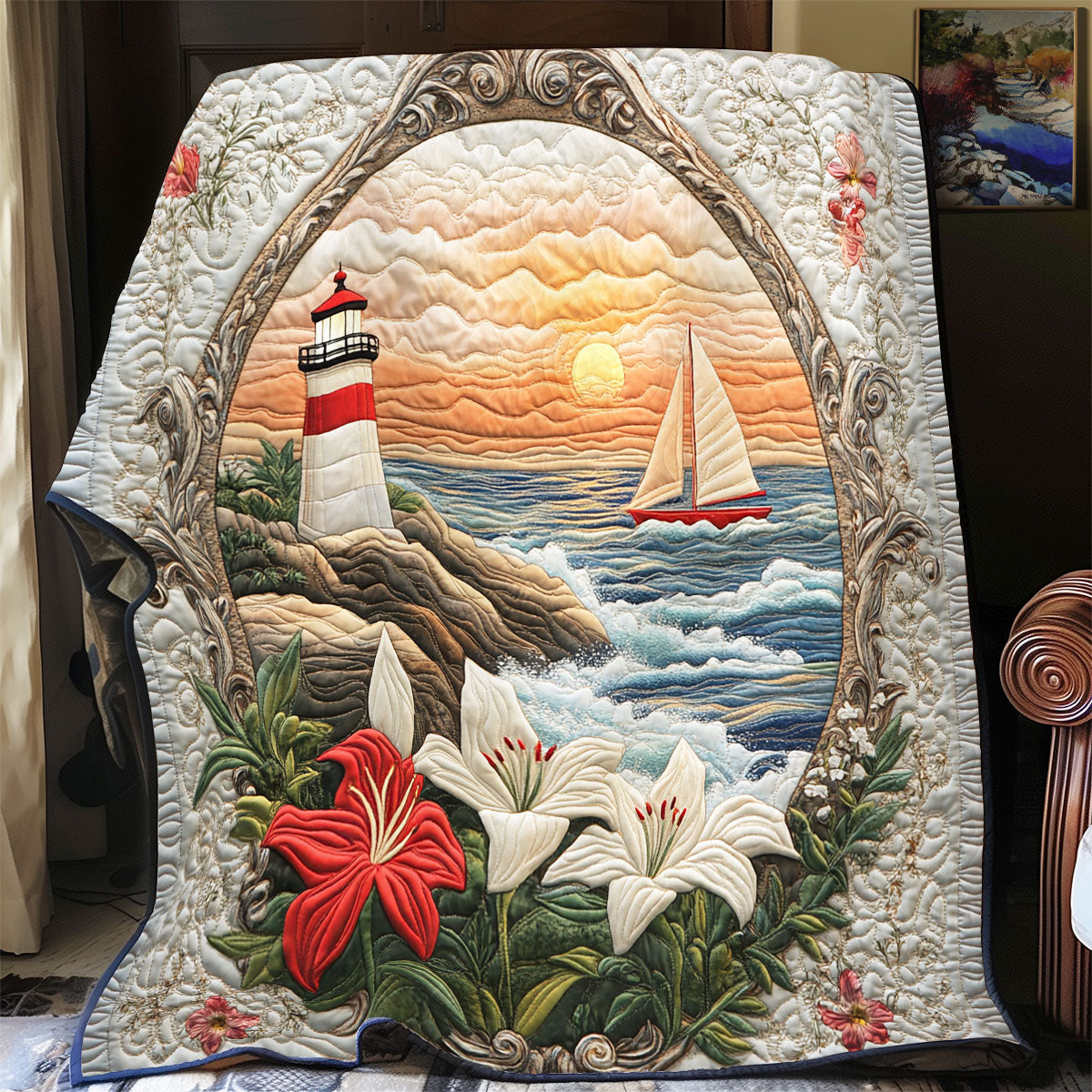 Lily Lighthouse WX0406028CL Quilt