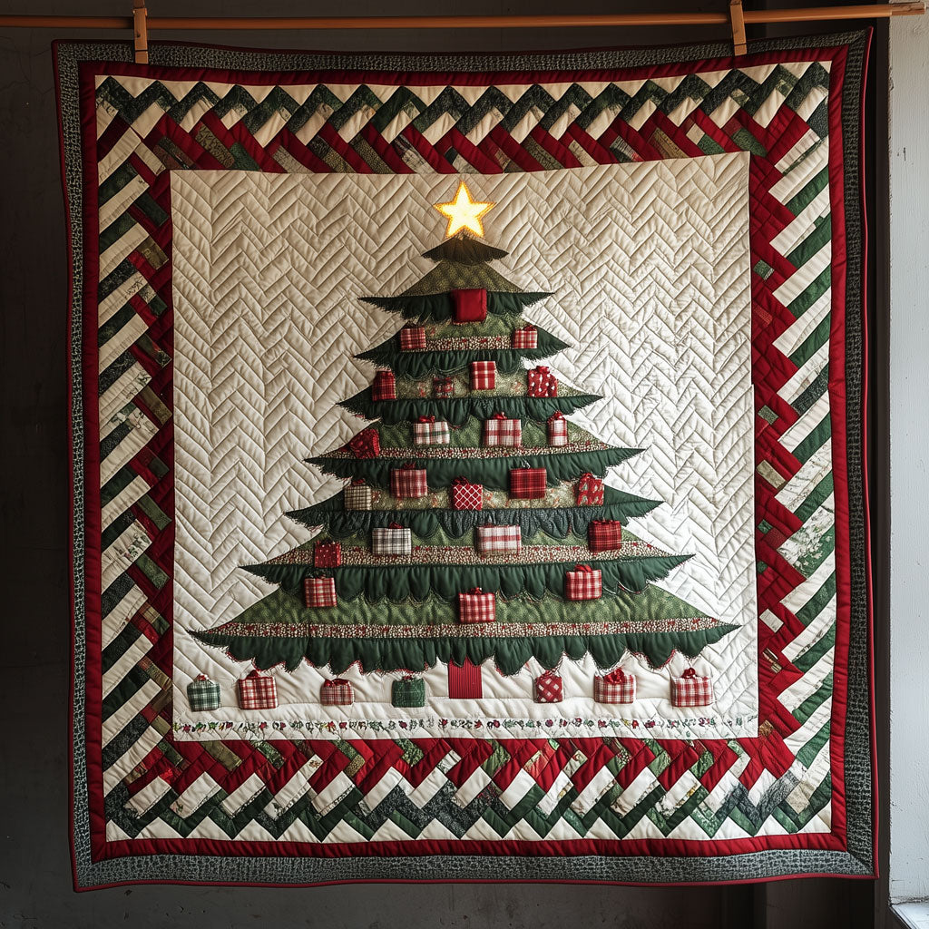 ZIgzag Pattern Christmas Tree LT3009020CL Quilt