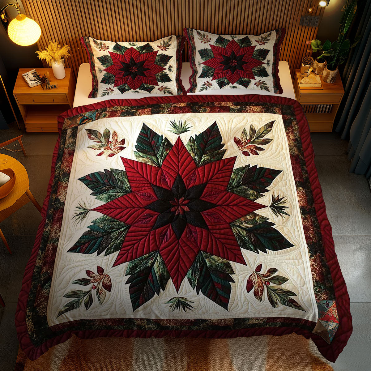 Sacred Poinsettia WN0111052CL Duvet Cover Set