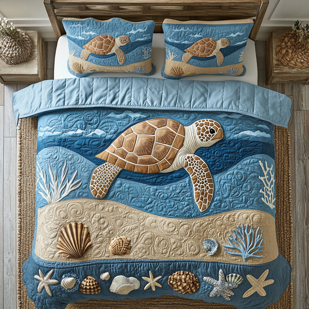 Swim Turtle CP1109099CL Duvet Cover Set