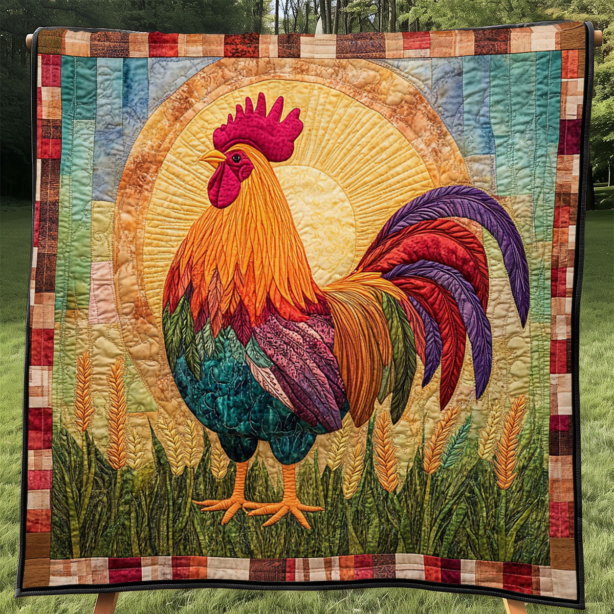 Sunrise Chicken WJ0506010CL Quilt