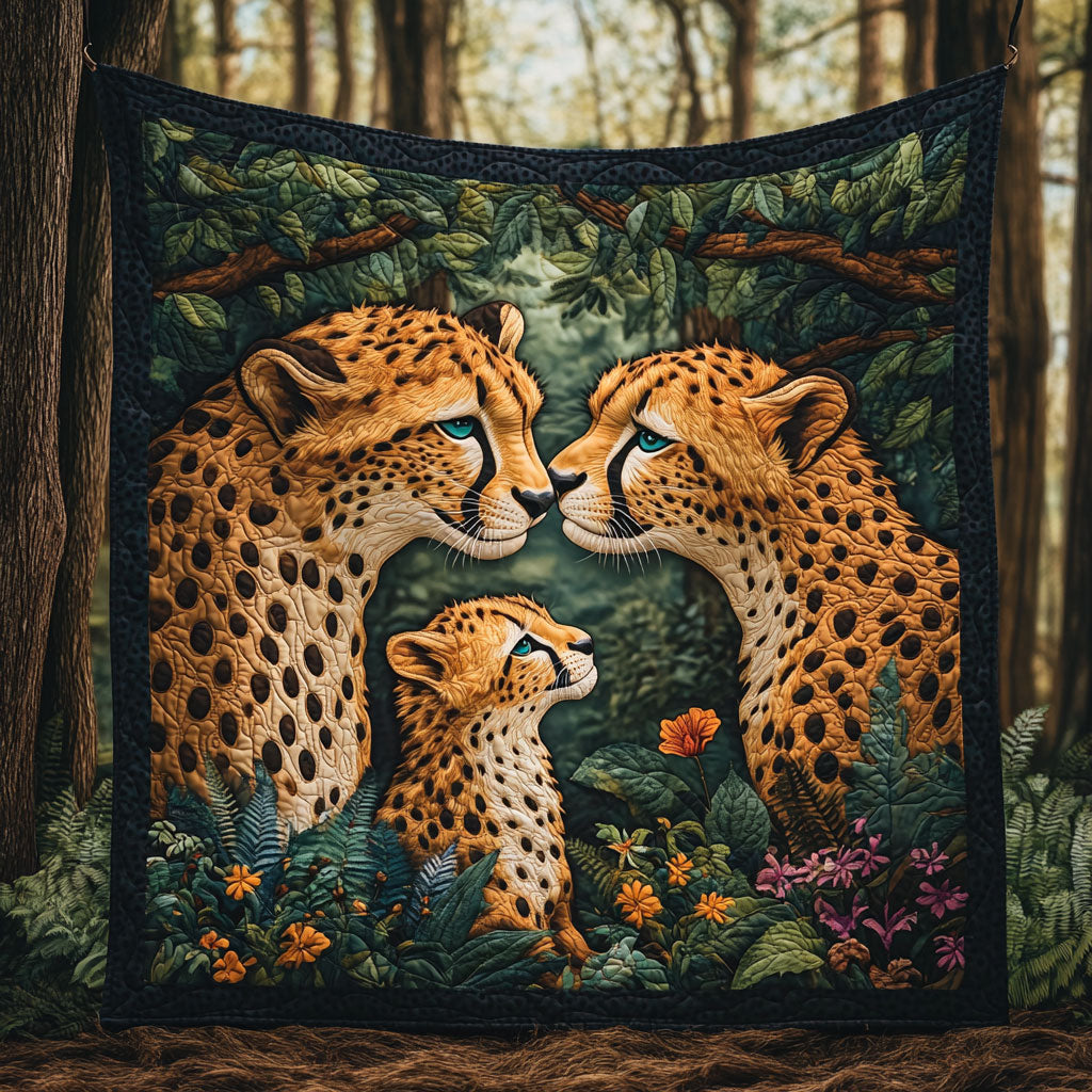 Cheetah Family WP1704047CL Quilt