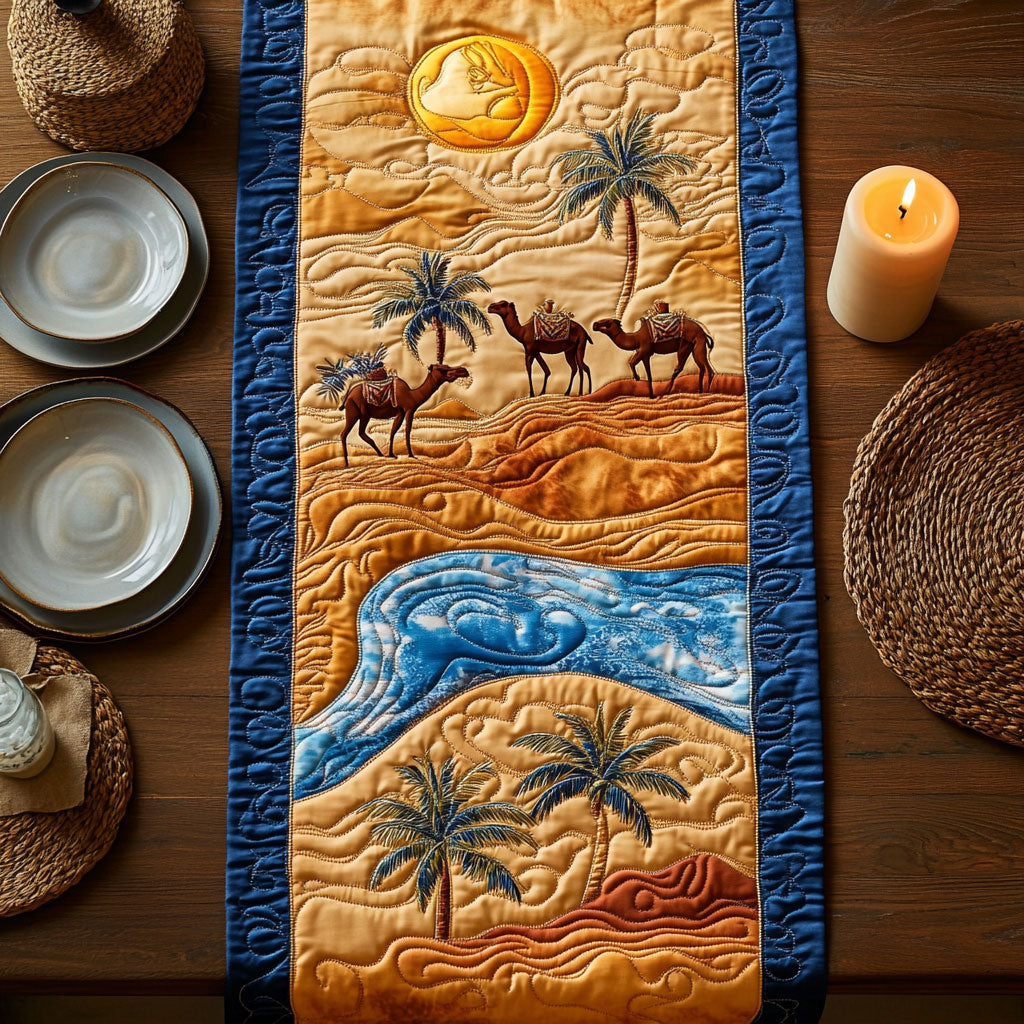 Oasis Crossing CW2105316CL Quilted Table Runner