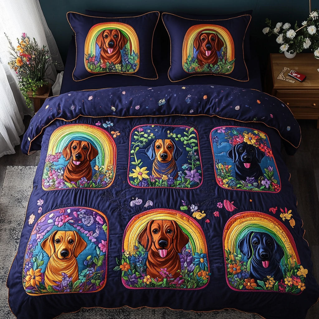 Golden Dachshund WN2208054CL Duvet Cover Set