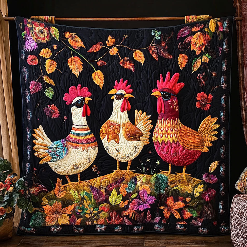 Fall Flock Gathering WY0108063CL Quilt