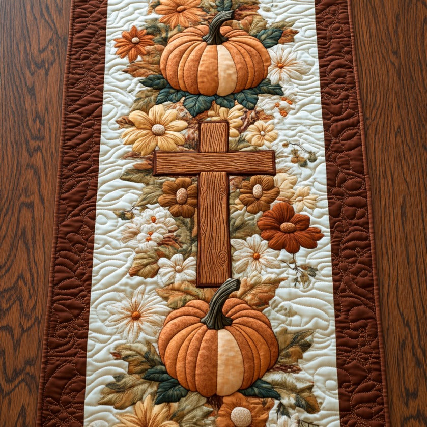 Cross Autumn Bliss XR2509023CL Quilted Table Runner