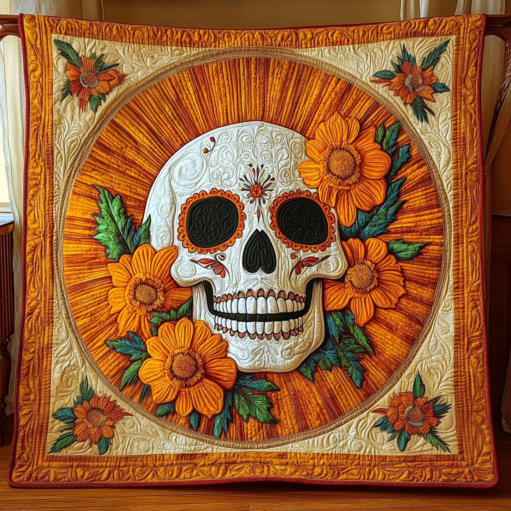 Sunfire Skull WY2104060CL Quilt