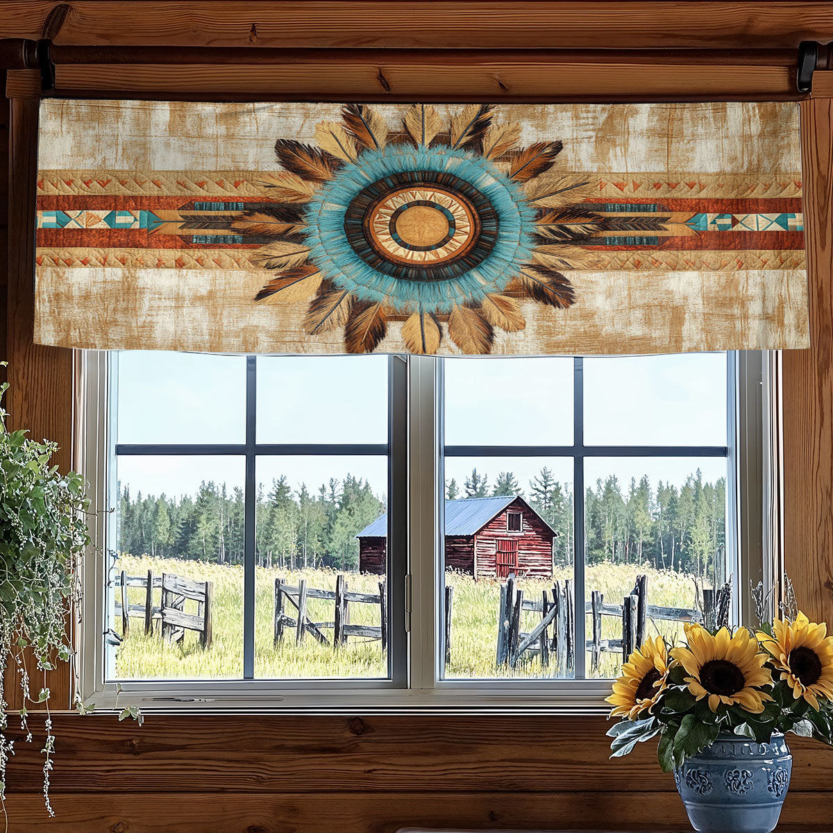 Native Moon Whisper WN1407090CL Quilted Valance