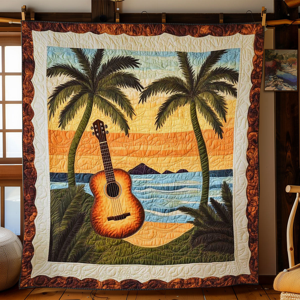 Guitar By The Shore WN1004034CL Quilt