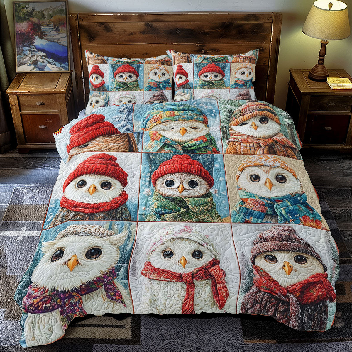 Snow Owl WY2711083CL Duvet Cover Set