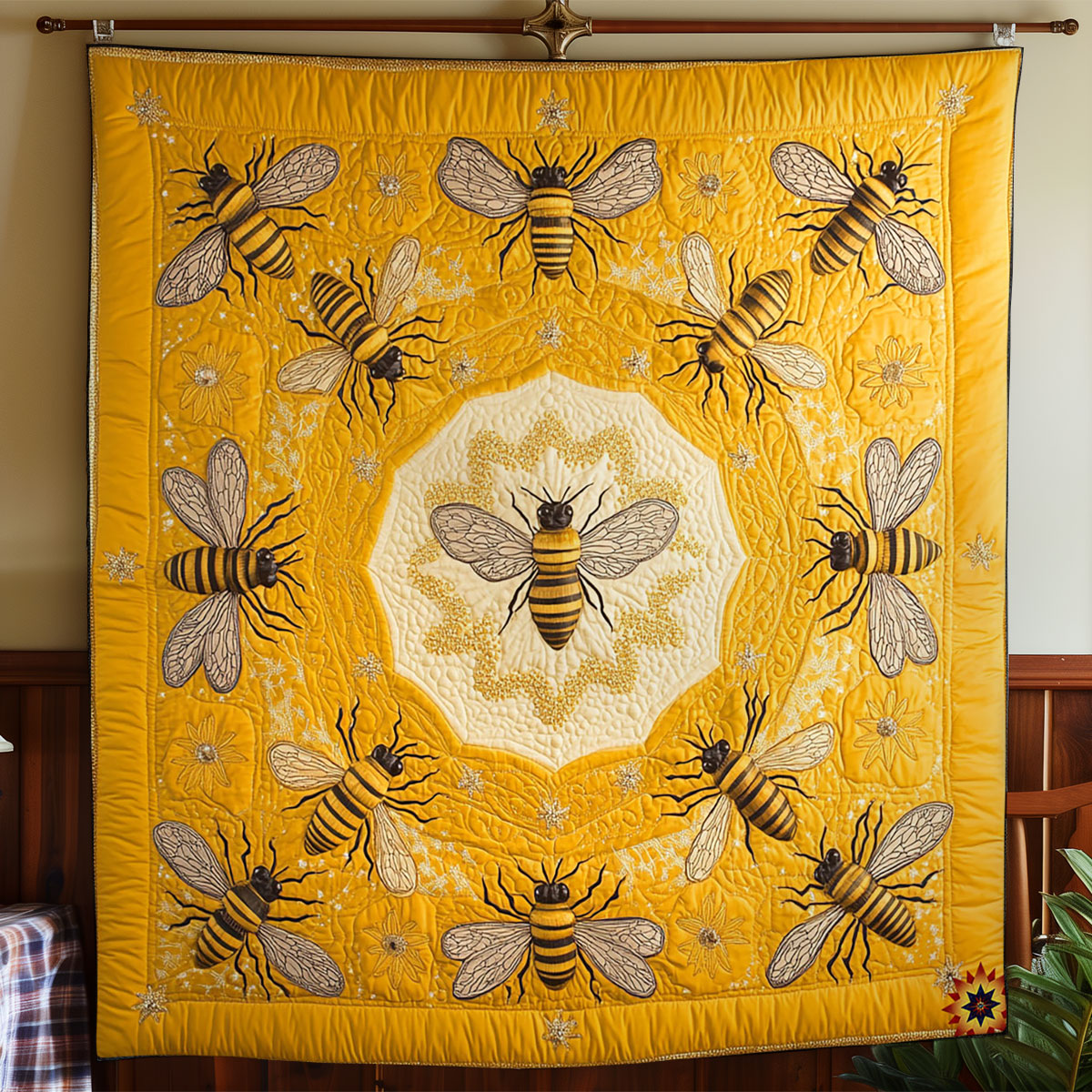 Bee Family WY2712006CL Quilt