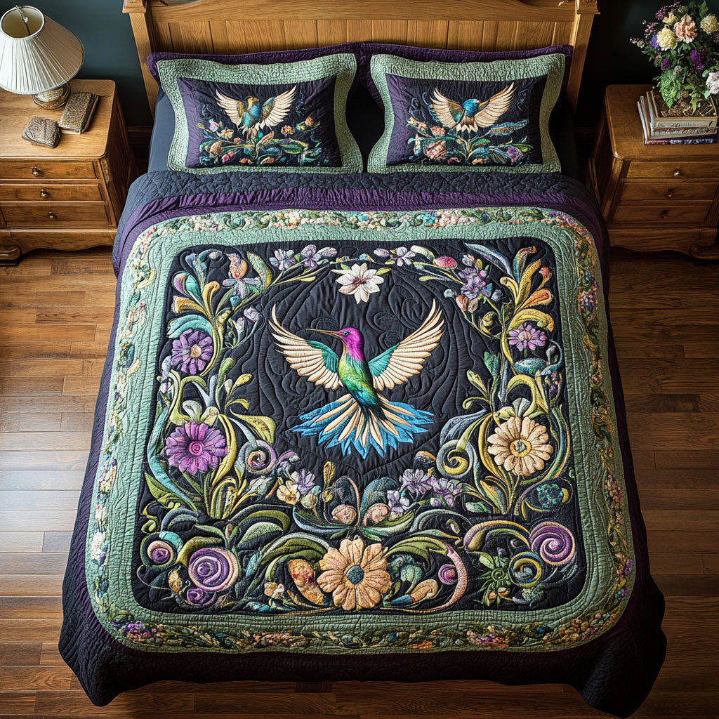 Hummingbird In Garden WY2301010CL Duvet Cover Set