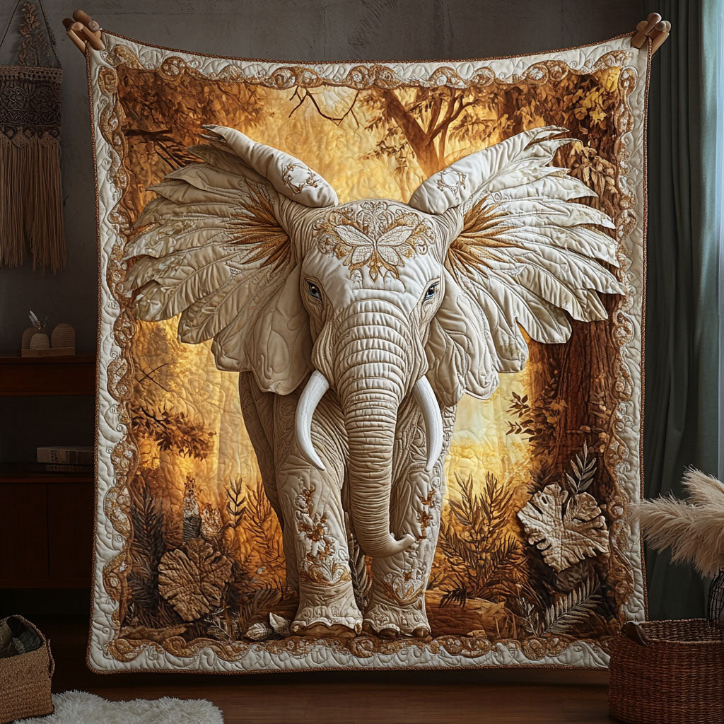 Earth Spirit Elephant WY0307036CL Quilt