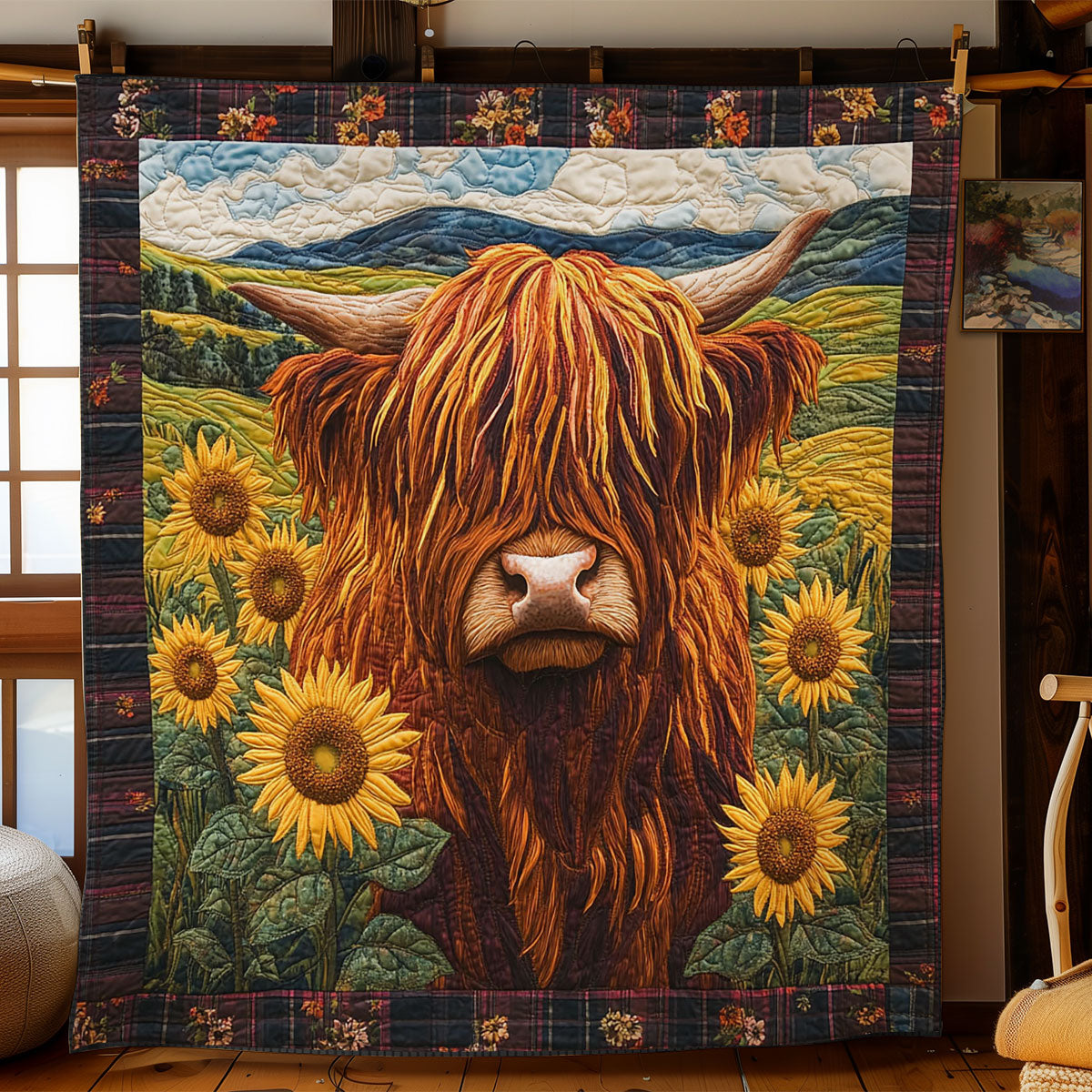 Highland Cow Joy WN1707031CL Quilt