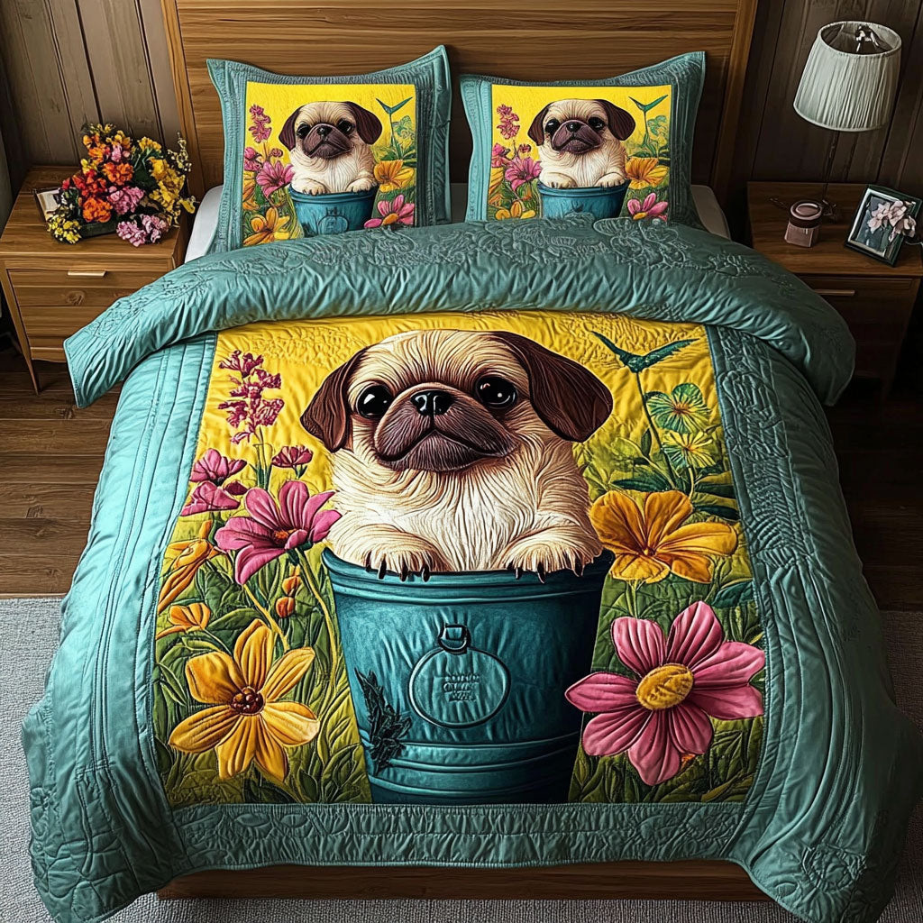 Pug Pot WY0407039CL Duvet Cover Set