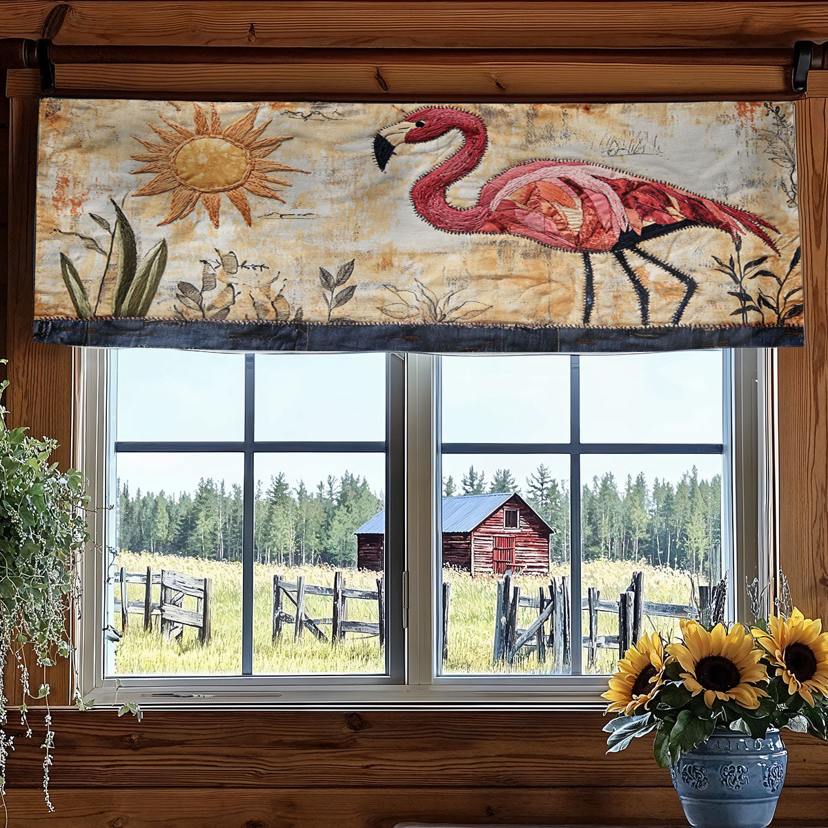 Flamingo Bay WN0707047CL Quilted Valance