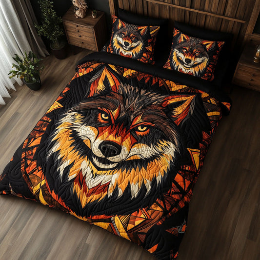 Glorious Native American Wolf WY2602019CL Duvet Cover Set