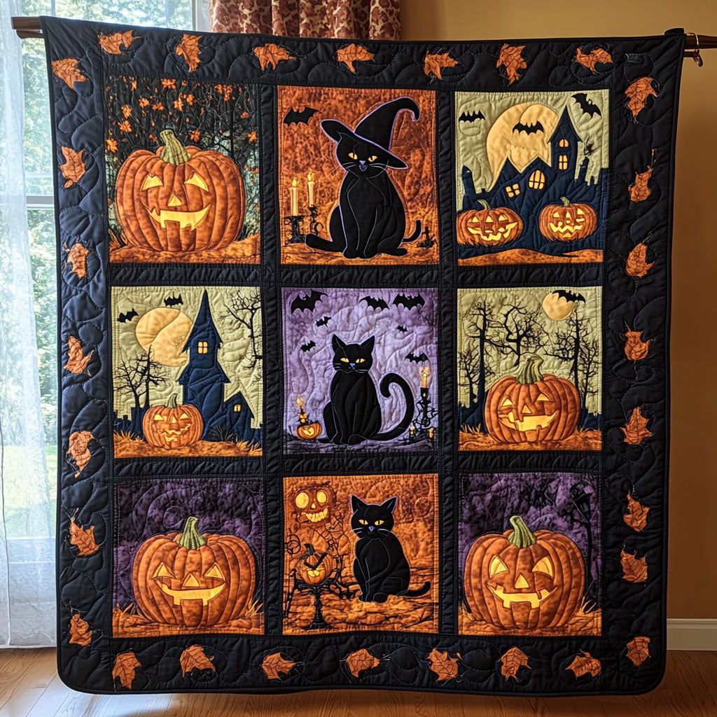 Spooky Kitty WY2208083CL Quilt