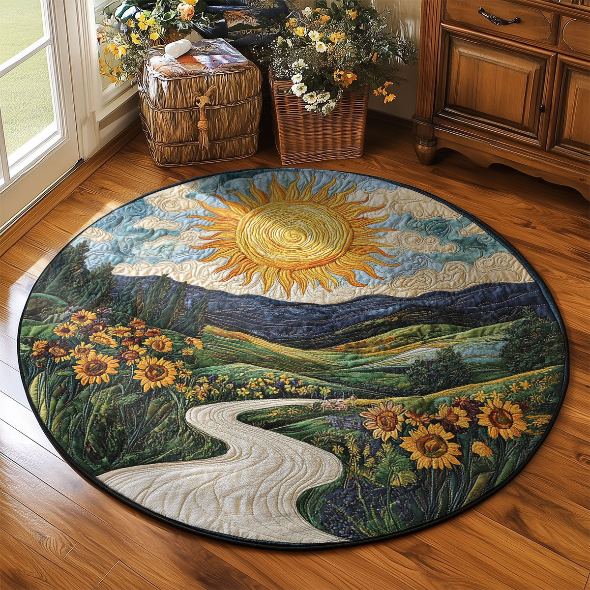 Sunrise WY2203098CL Quilted Round Mat