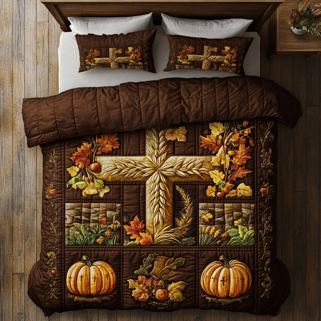 Rustic Autumn Cross WY0508078CL Duvet Cover Set