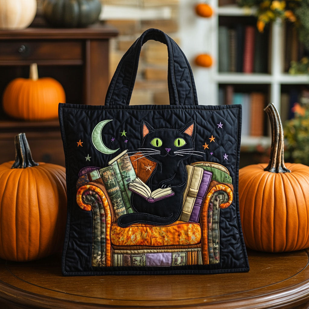 Time For Reading DH0410036CL Quilted Tote Bag