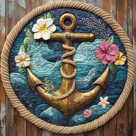 Marine Style CQ1206045CL Quilted Round Mat