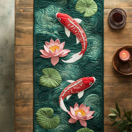 Tranquil Pond CW1006050CL Quilted Table Runner