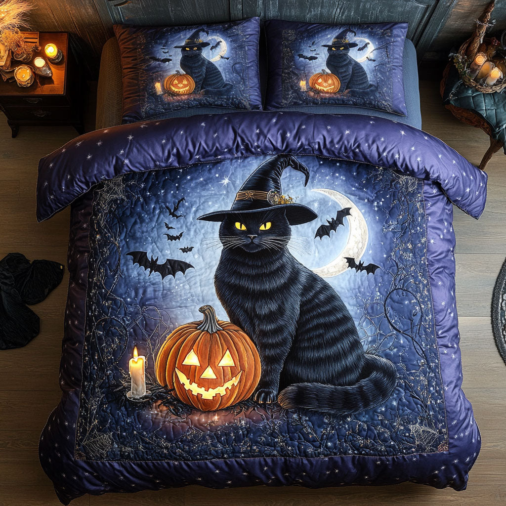 Cat Wrapped In Shadows WN0708033CL Duvet Cover Set