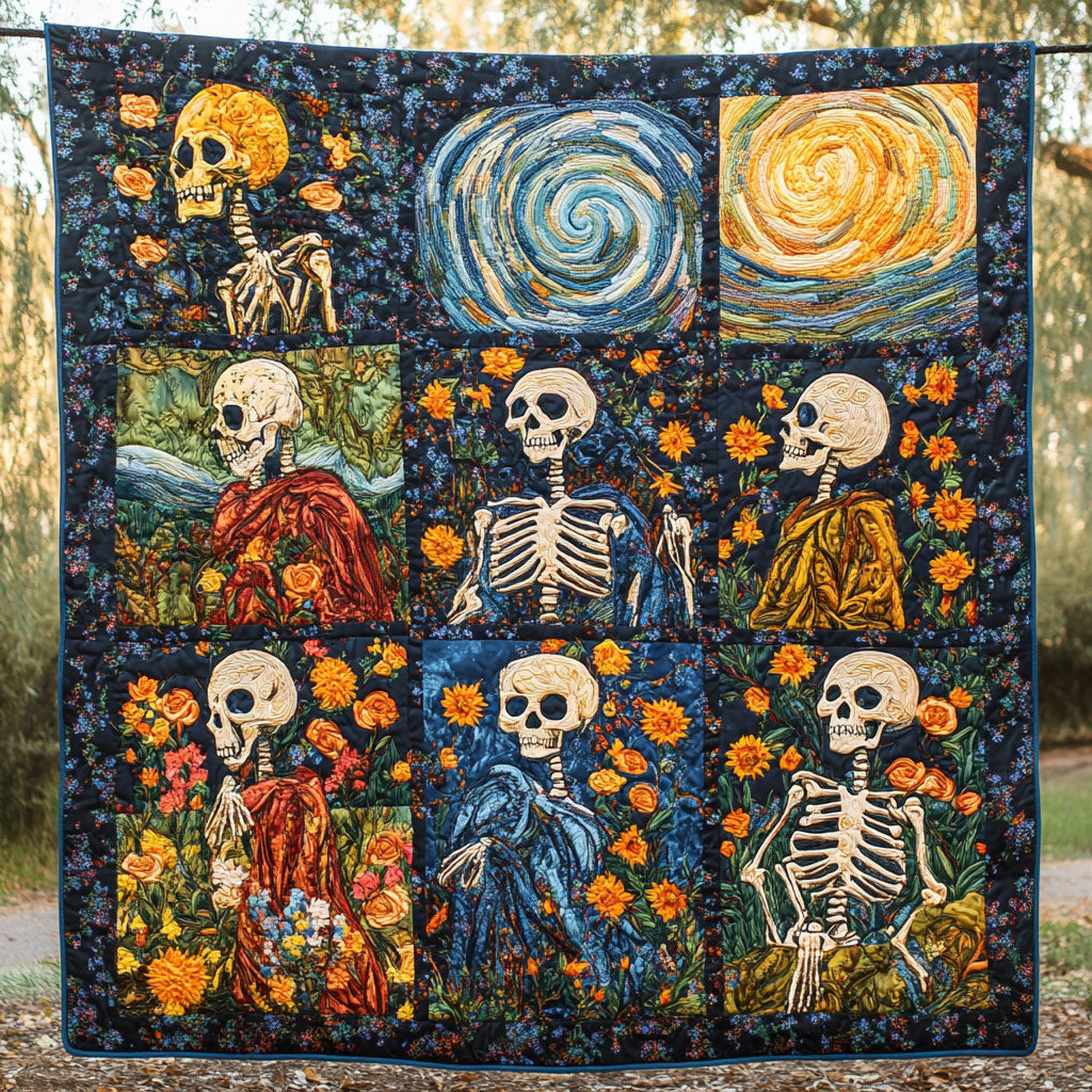 Skeleton Night WN2609072CL Quilt