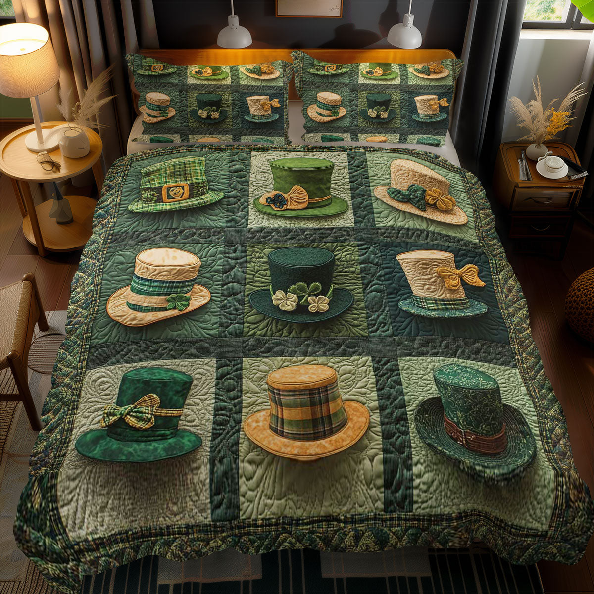 Irish Hat Patchwork WN2712050CL Duvet Cover Set