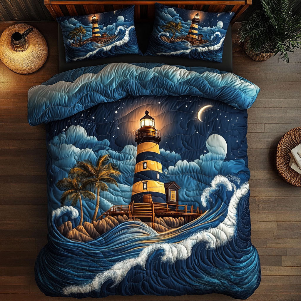 Mystic Lighthouse In Night WY0104009CL Duvet Cover Set
