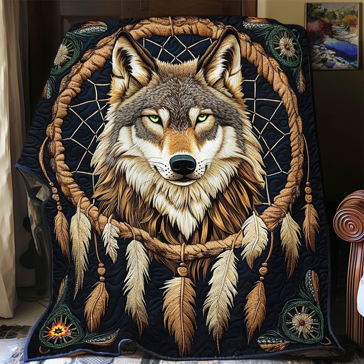Sacred Wolf WX2612051CL Quilt