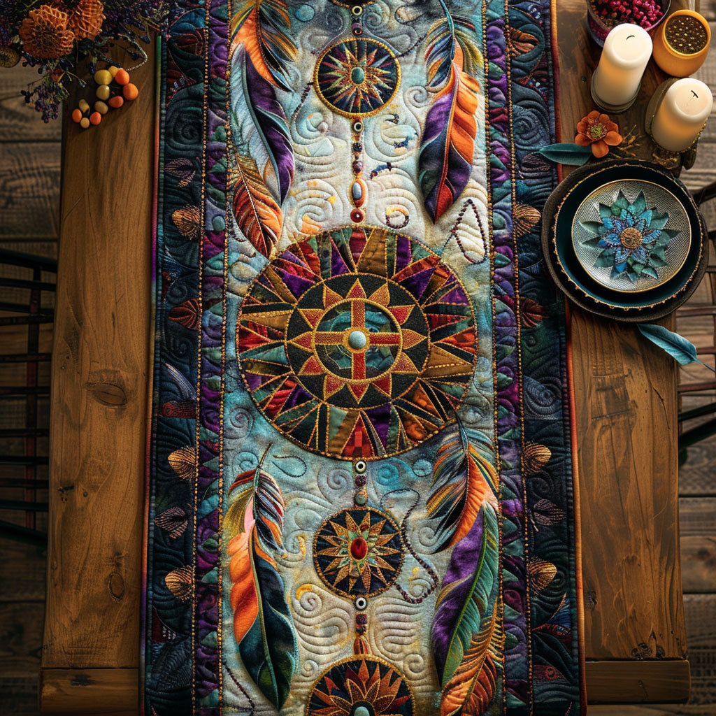 Native American CW2904039CL Quilted Table Runner