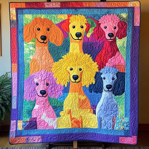 A Poodle Prism WY1208001CL Quilt