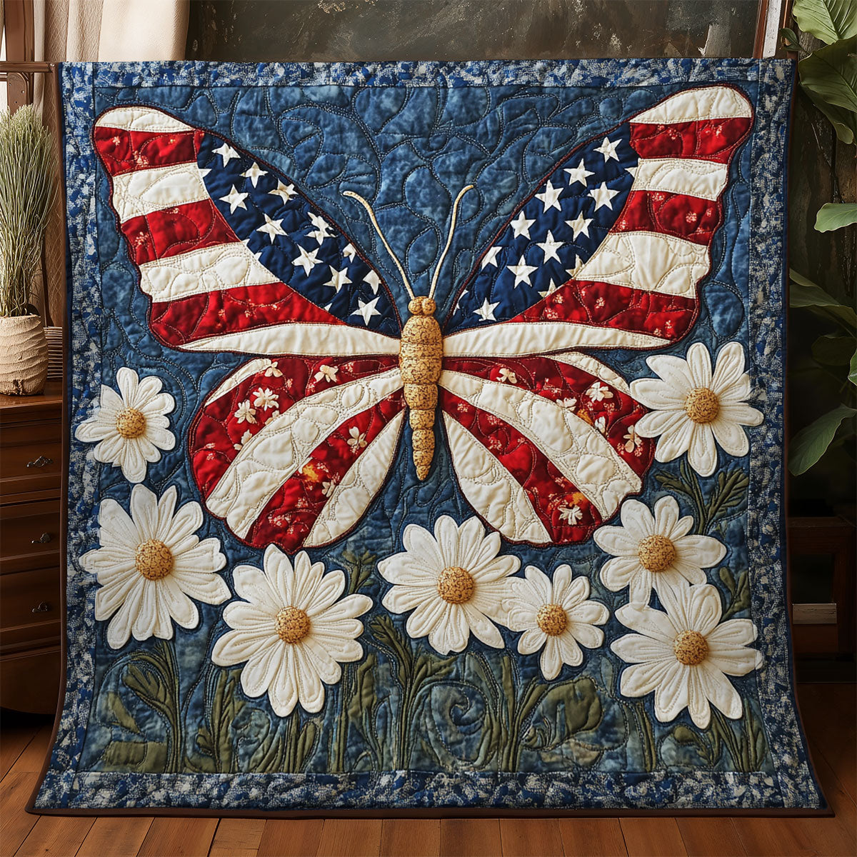 Butterfly Daisy WX3105008CL Quilt